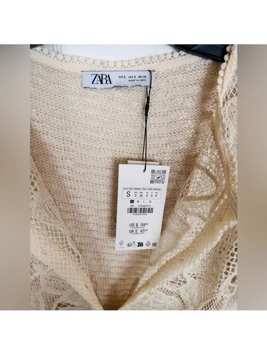 NWT! Zara Combination Knit Sweater - Picture 6 of 6